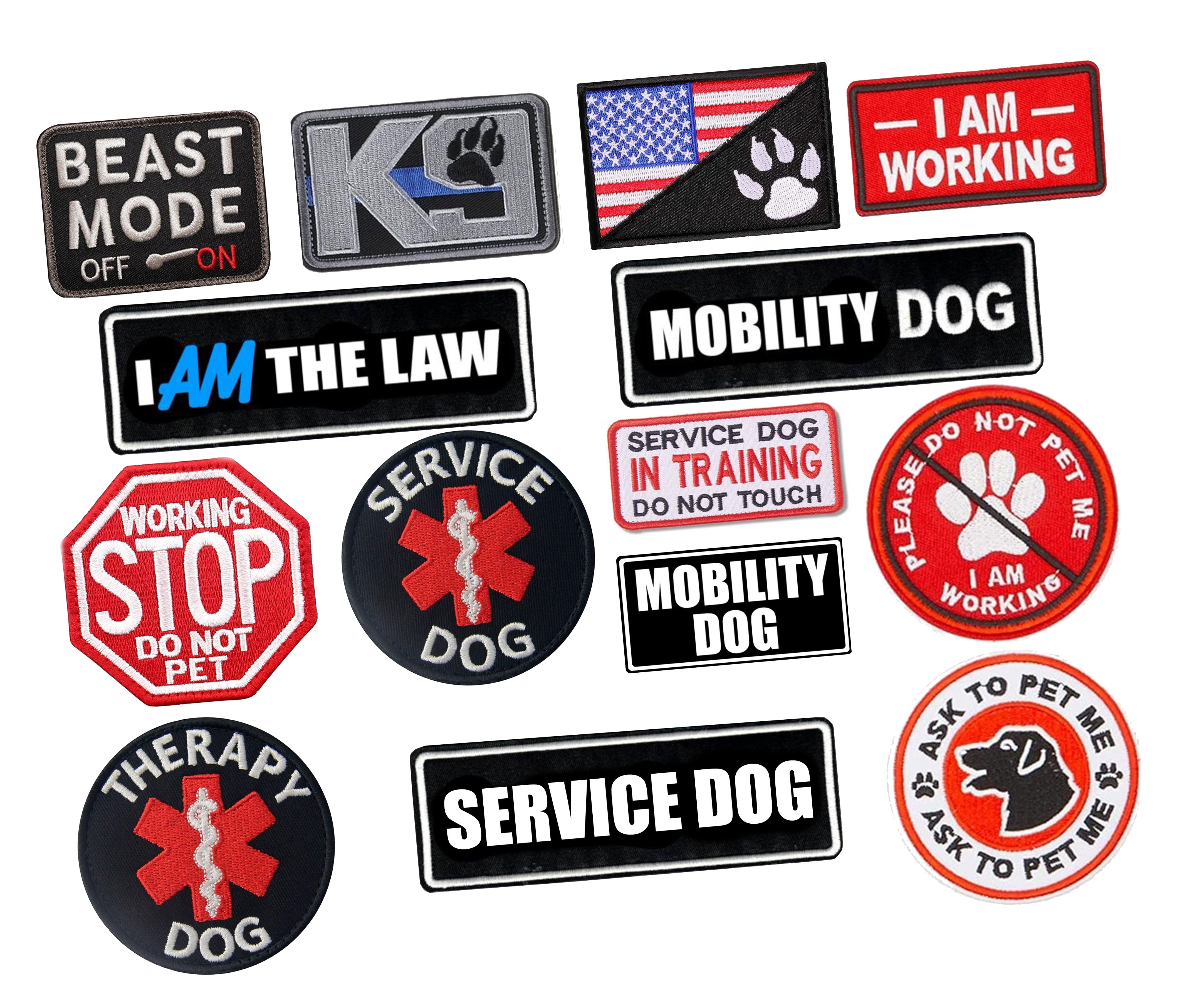 Working Dog Embroidered Patches – Dasko Gear, LLC